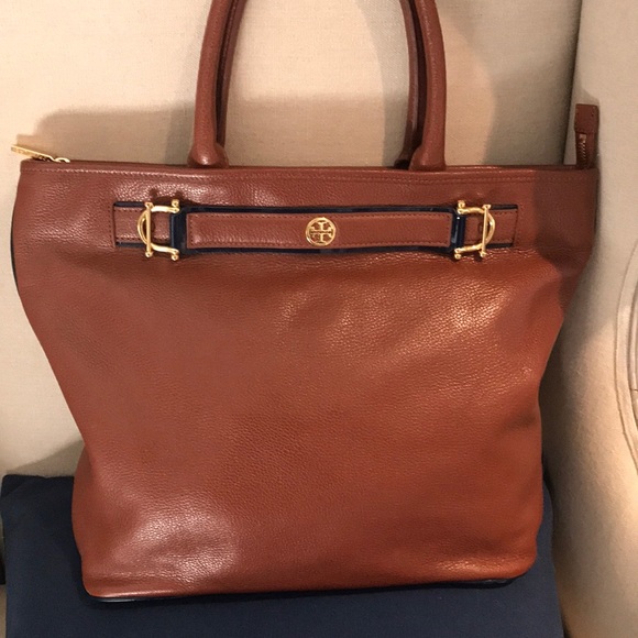 Tory Burch Handbags - Beautiful cognac colored Tory Burch tote